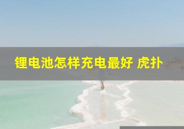 锂电池怎样充电最好 虎扑